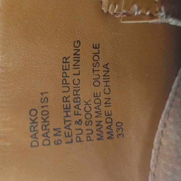 Steve Madden Darko  Brown Leather/Suede Ankle Boot Sz 6 - Picture 7 of 7